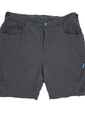 Novara Shorts Mens Large Black Cargo Zip Pockets Lightweight Stretch